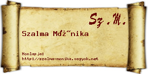 Szalma Mónika névjegykártya