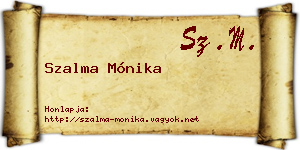 Szalma Mónika névjegykártya
